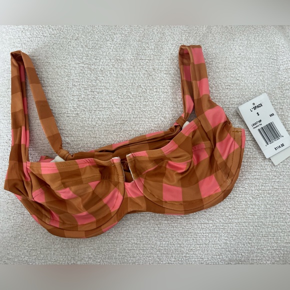 LSPACE X SEAESTA SEASIDE GINGHAM / CAMELLIA TOP + DESI BOTTOM - Picture 3 of 10